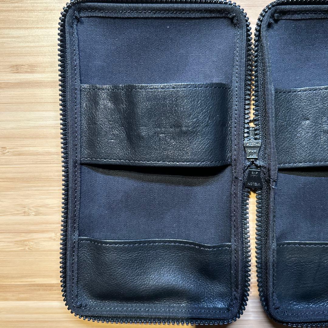 つくしペンケース 革 黒