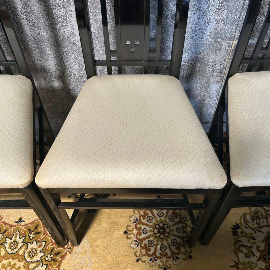 ꧁GIORGETTI ジョルジェッティ꧂ハイバックダイニングチェア3脚 食卓椅子