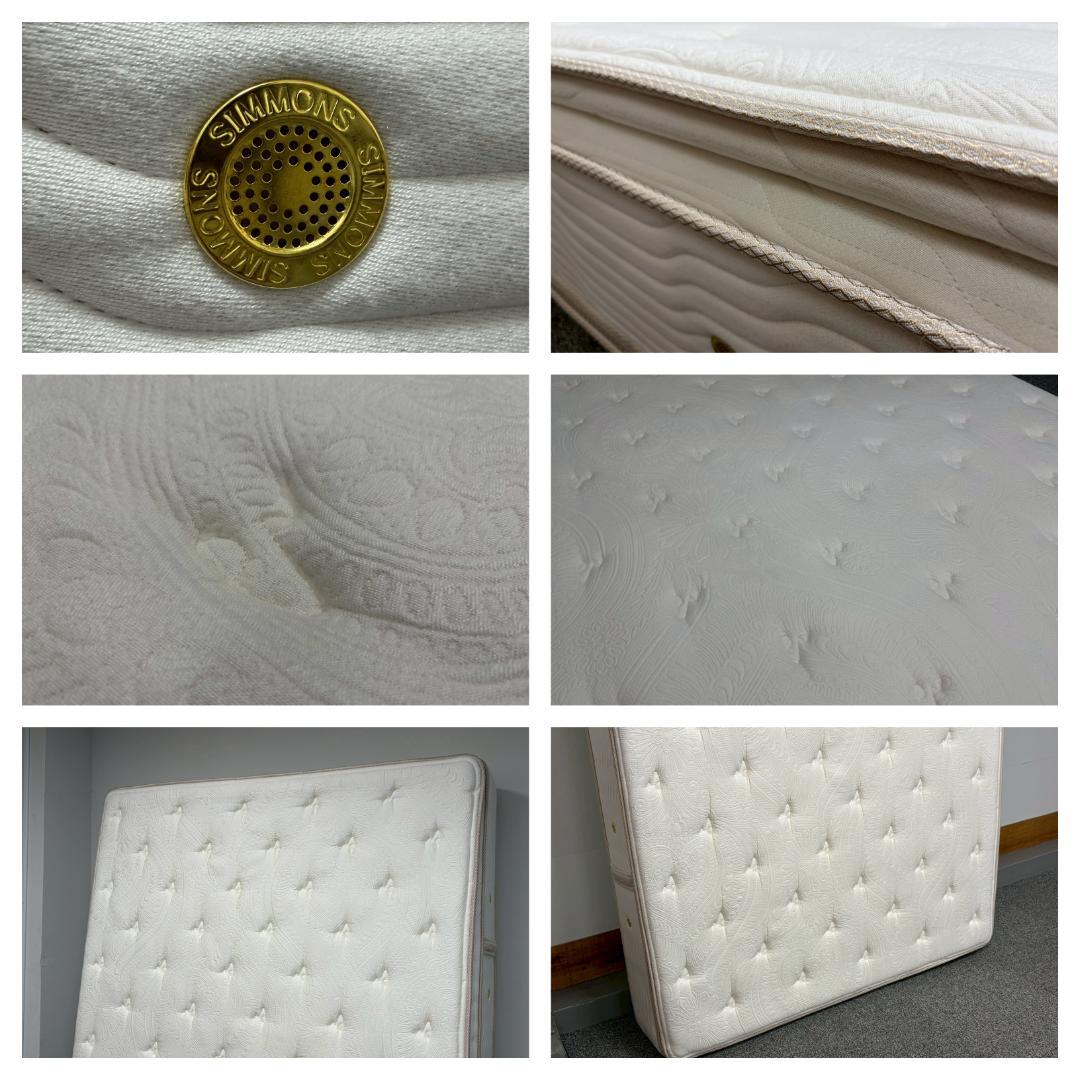 T7794☆展示品☆シモンズ☆カスタムロイヤルプレミアムピロートップワイドダブル