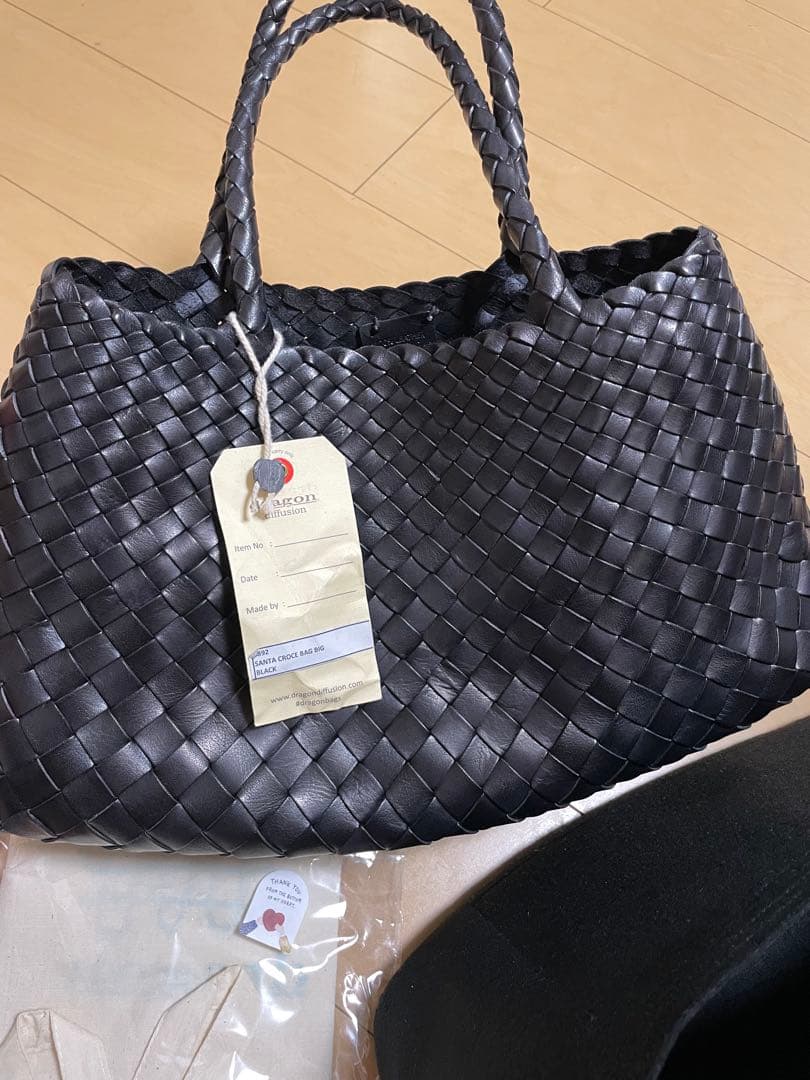 【未使用品】Big ドラゴン黒 カゴバッグ dragon diffusion