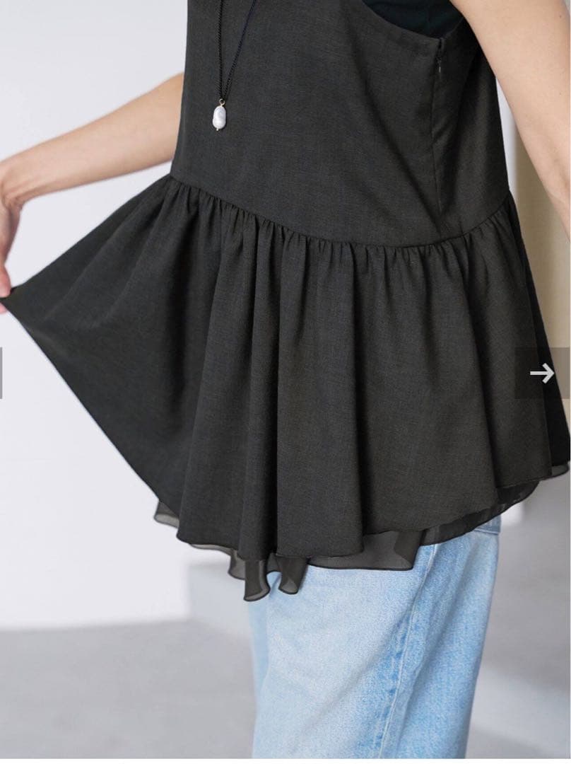 I ENA ビスチェティアードキャミソール