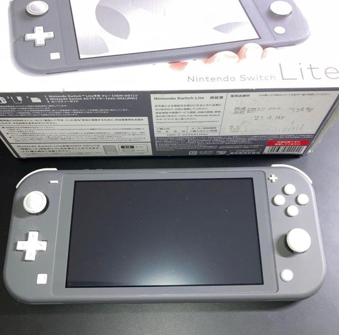 Nintendo Switch Lite グレー 本体(ほぼ新品)